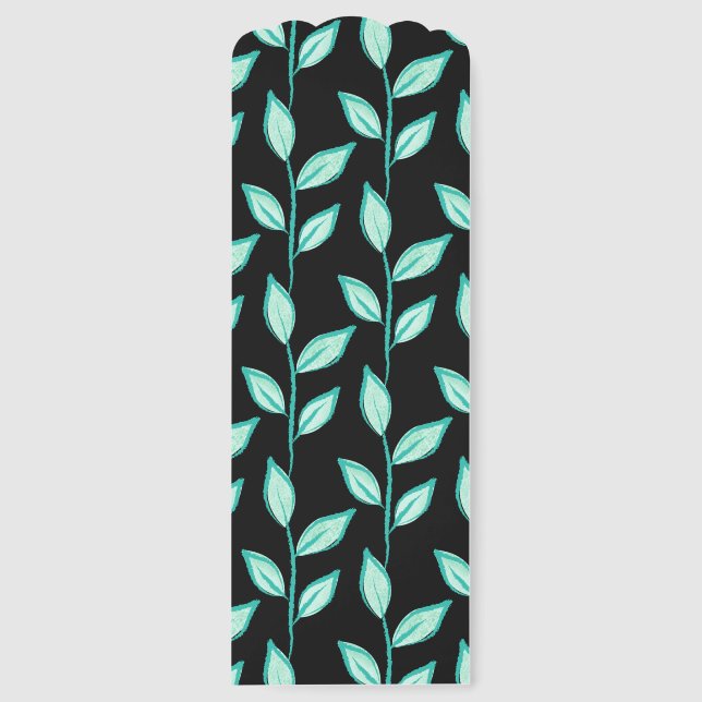 Cute floral pattern background bookmarks (Front)