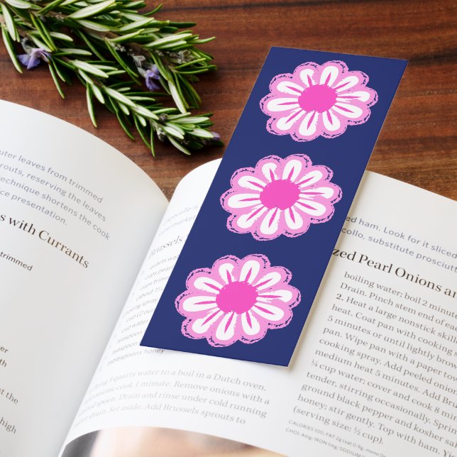 Cute floral pattern background bookmarks (Book)