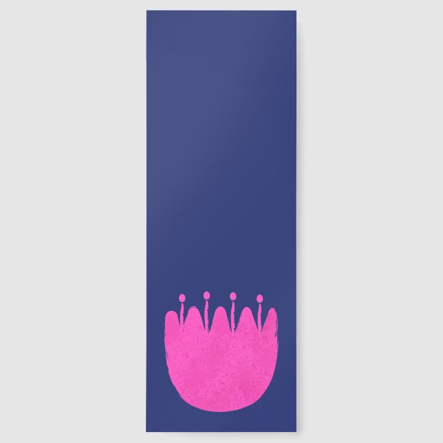 Cute floral pattern background bookmarks (Front)