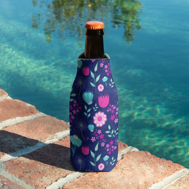 Cute floral pattern background bottle cooler (In Situ Pool)