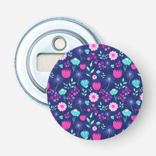 Cute floral pattern background bottle opener