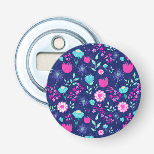 Cute floral pattern background bottle opener
