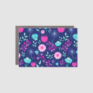 Cute floral pattern background car magnet