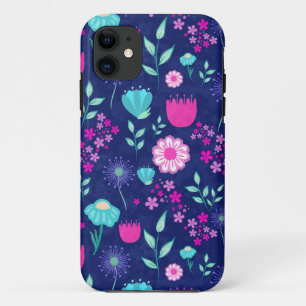 Cute floral pattern background iPhone 11 case