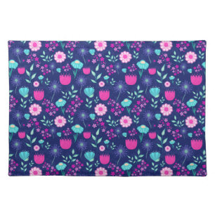 Cute floral pattern background cloth placemat
