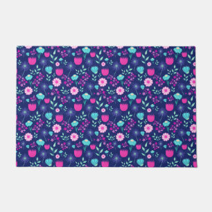 Cute floral pattern background doormat