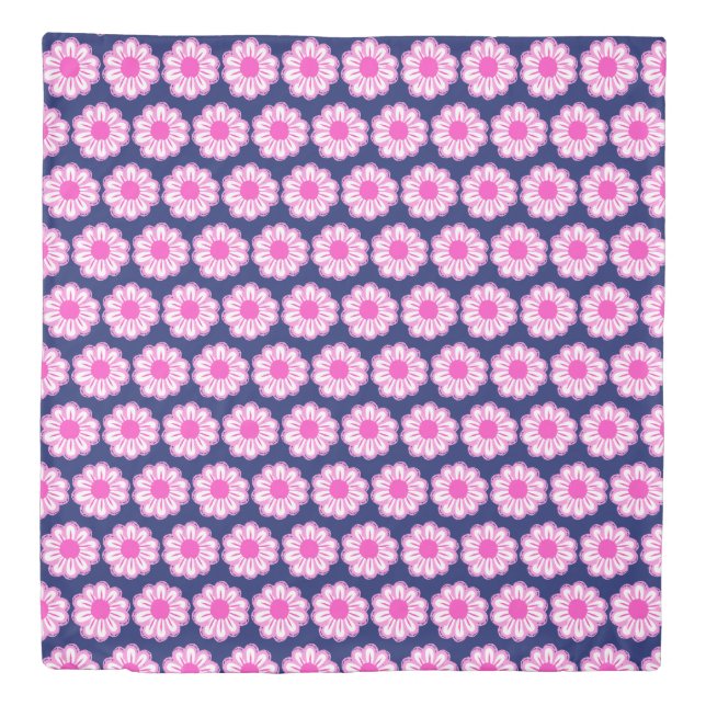 Cute floral pattern background duvet cover (Front)