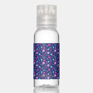 Cute floral pattern background hand sanitizer
