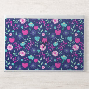 Cute floral pattern background HP laptop skin