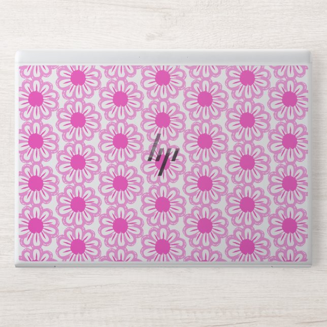 Cute floral pattern background HP laptop skin (Front)