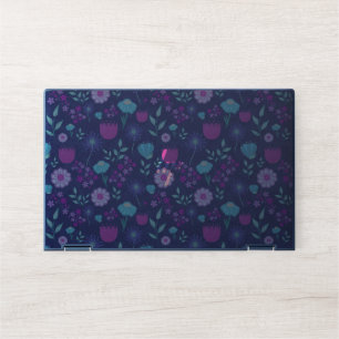 Cute floral pattern background HP laptop skin