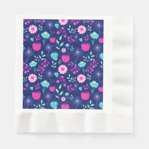 Cute floral pattern background napkins