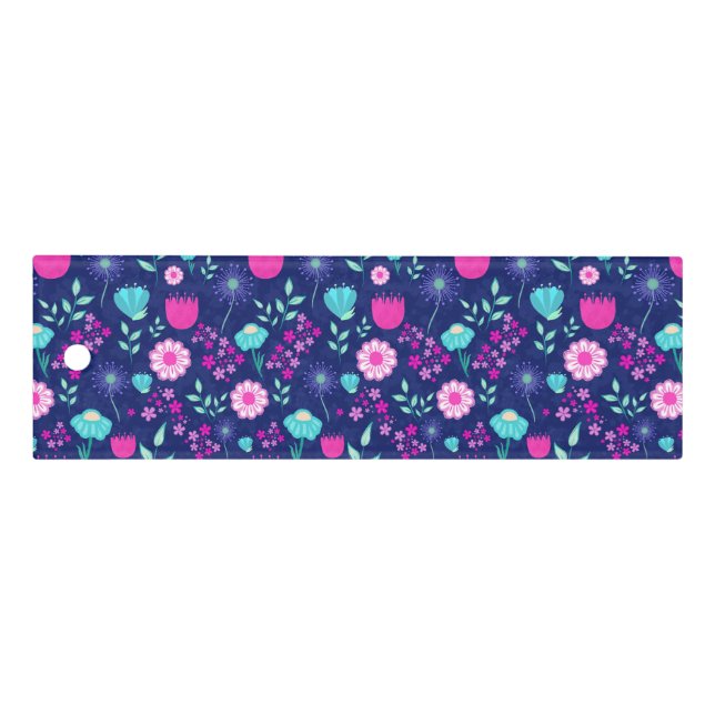 Cute floral pattern background ruler (Front)