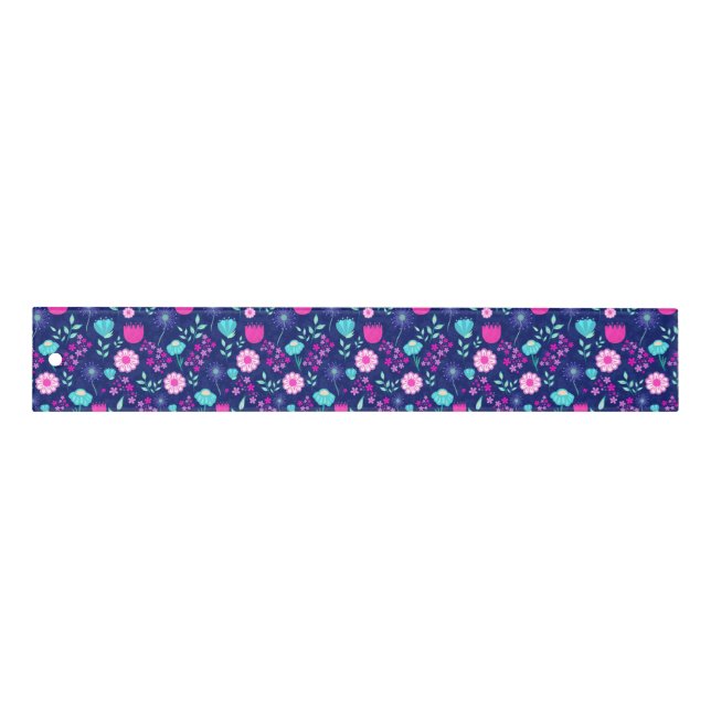 Cute floral pattern background ruler (Front)