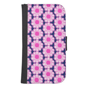 Cute floral pattern background galaxy s4 wallet case