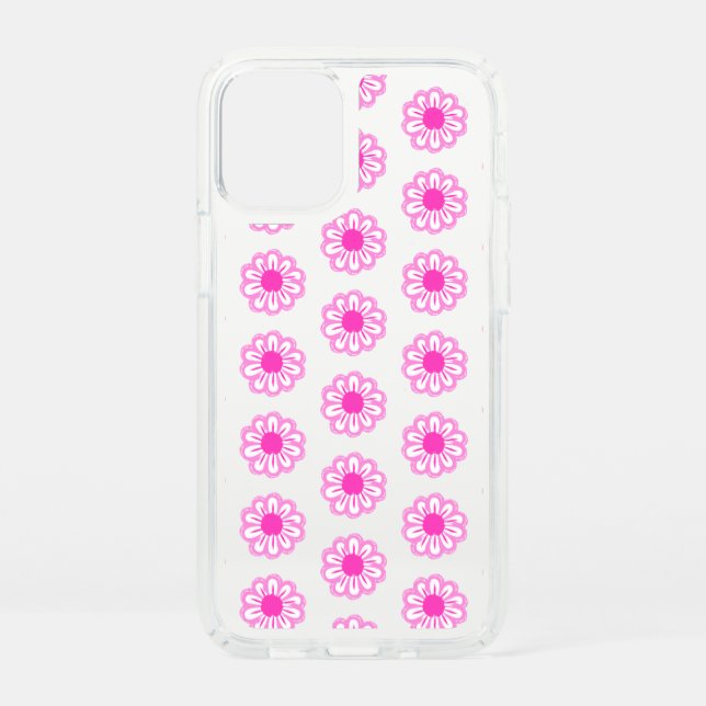 Cute floral pattern background speck iPhone 12 mini case (Front)
