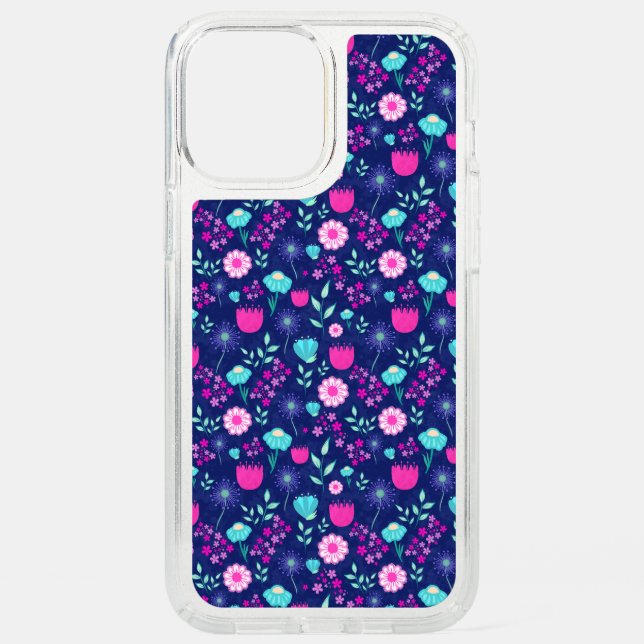 Cute floral pattern background speck iPhone 12 pro max case (Front)