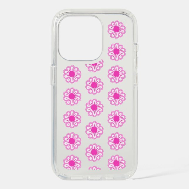 Cute floral pattern background speck iPhone case (Front)