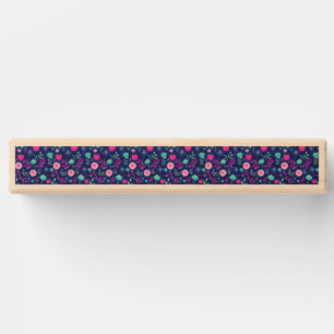 Cute floral pattern background topple tower