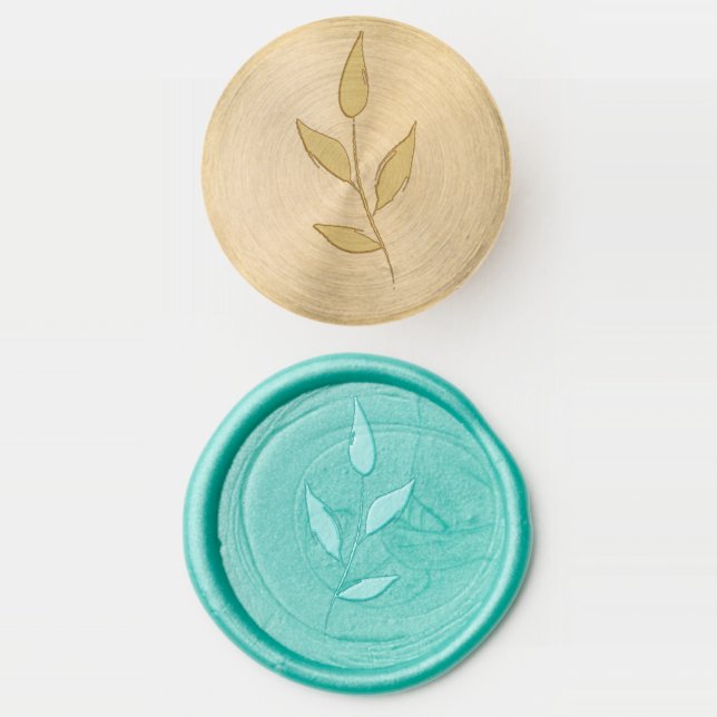 Cute floral pattern background wax seal stamp (Stamped)