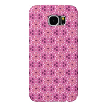Cute Floral Pattern Samsung Galaxy S6 Case by heartlockedcases at Zazzle