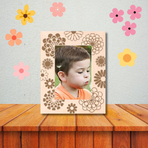 Cute Floral pattern Engraved Frames