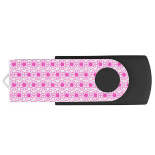 Cute Floral Pattern Flash Drive