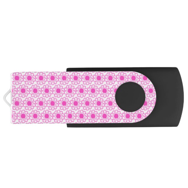 Cute Floral Pattern Flash Drive (Back)