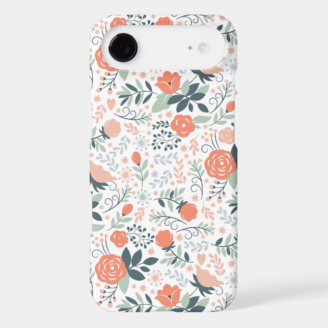 Cute Floral Pattern Girly iPhone 7 Case (Back)
