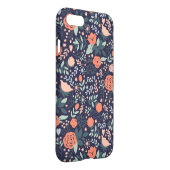 Cute Floral Pattern Girly iPhone Case (Back Right)