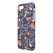 Cute Floral Pattern Girly iPhone Case (Back Left)
