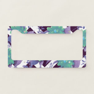 Cute Floral Pattern License Plate Frame