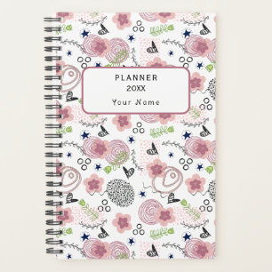 Cute Floral Pattern Planner
