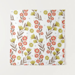 Cute floral pattern, seamless background. tapestry