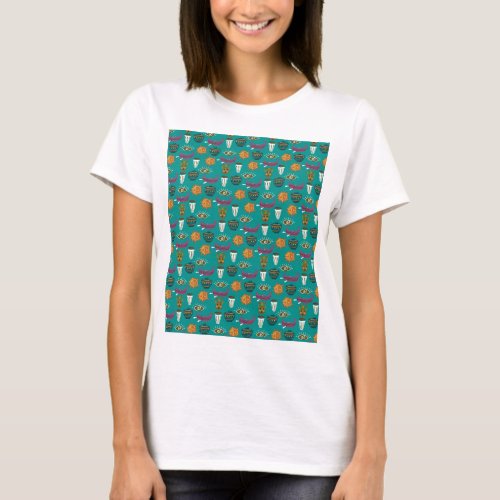 Cute Floral Pattern T_Shirt