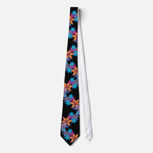 Cute Floral Pattern Tie