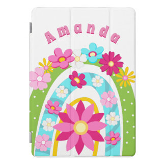 Cute Floral Rainbow Personalized  iPad Pro Cover