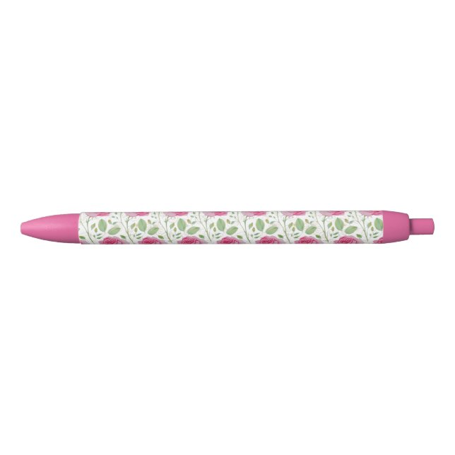 Cute,  floral/rose repeating pattern  pen (Front)