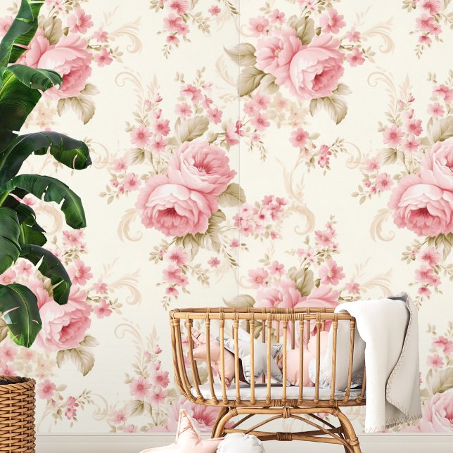 Cute Floral Roses Pattern Wallpaper (Creator Uploaded)