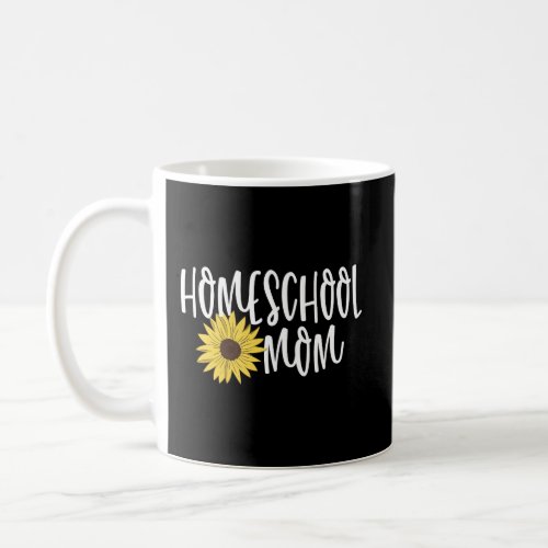 Cute Floral Sunflower Homeschool Mom Design Coffee Mug