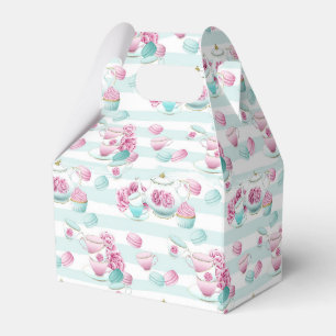 Cute floral tea party favor box