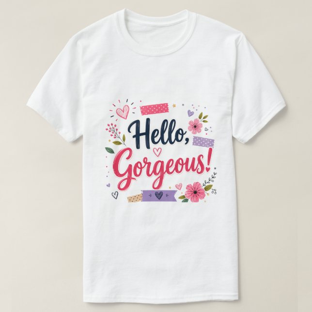 Cute Floral Tee (Design Front)
