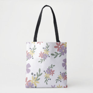 Cute floral tote bag