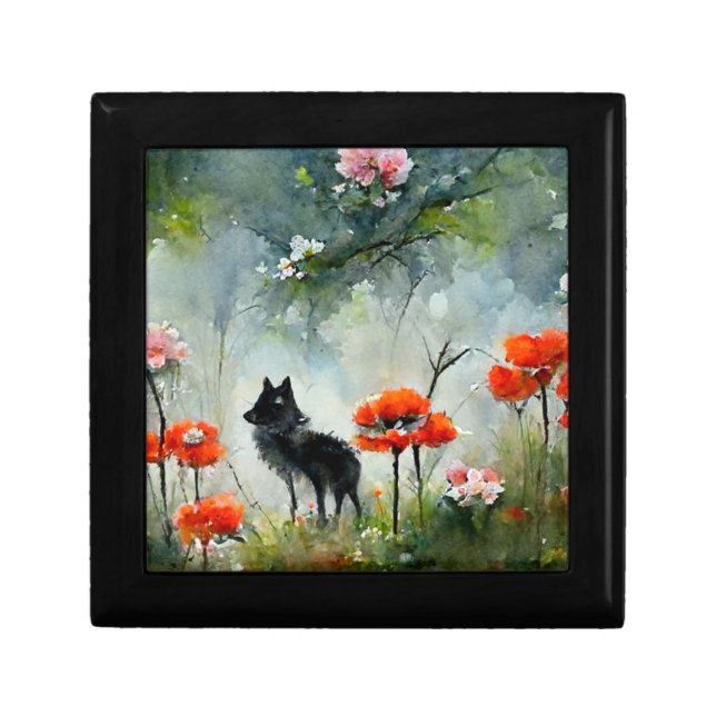 Cute floral wild animal  gift box (Front)