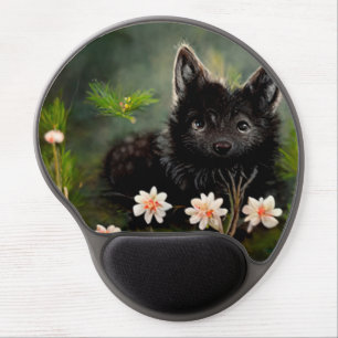 Cute floral wild animal   mouse pad