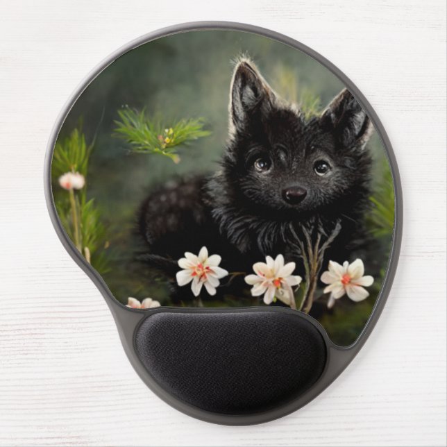 Cute floral wild animal   mouse pad (Front)