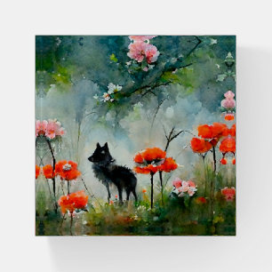 Cute floral wild animal paperweight