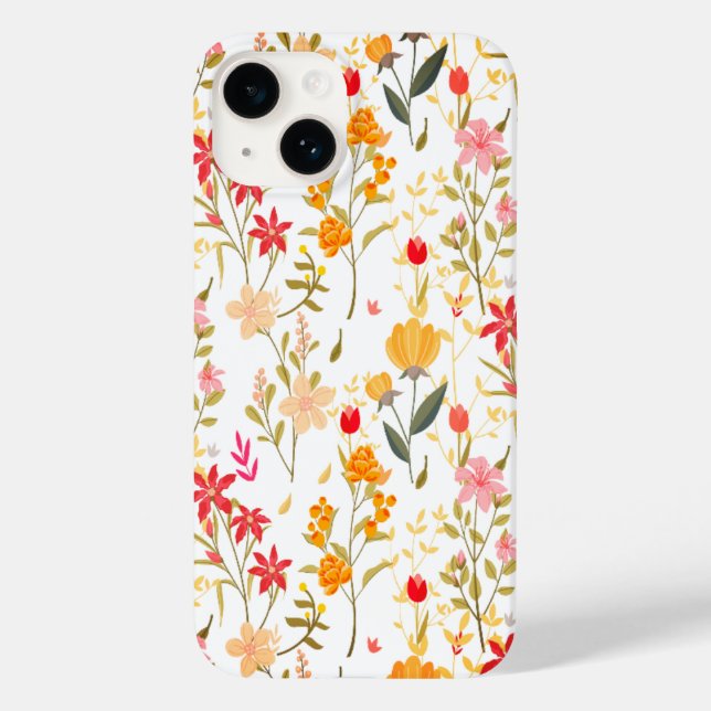 cute floral wildflower iPhone case (Back)