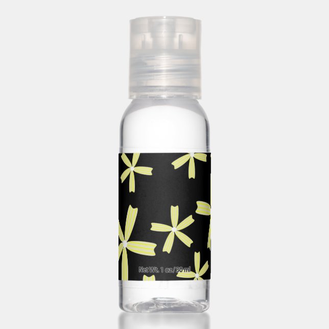 Cute Floral Yellow Flower Pattern Hand Sanitizer (Front)