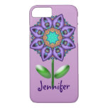Cute Flower and Name iPhone Case